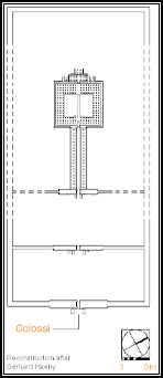 Plan zu den Memnon-Kolossen