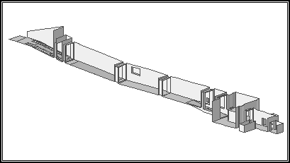 Isometrische Zeichnung des Grabs KV 2