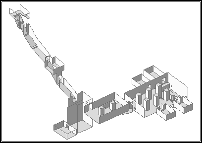 Isometrische Zeichnung von KV 35
