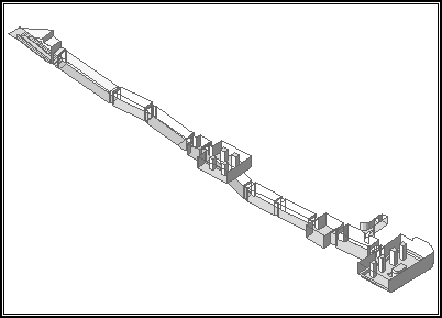 Isometrische Zeichnung von KV 47