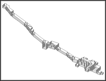 Isometrische Zeichnung von KV 57