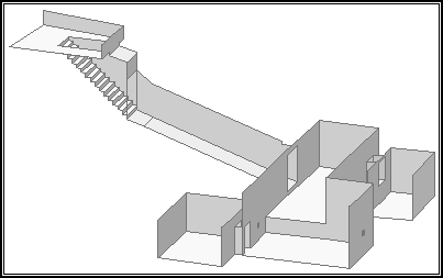 Isometrische Zeichnung von KV 62