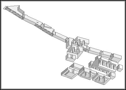 Isometrische Zeichnung von KV 7