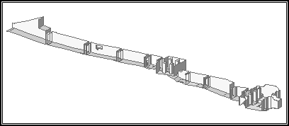 Isometrische Zeichnung des Grabes KV 9