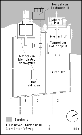 Plan vom Thutmosis-Tempel