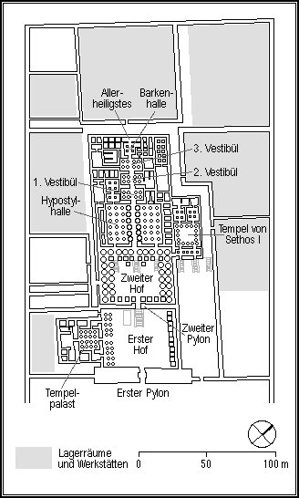 Plan des Ramesseums